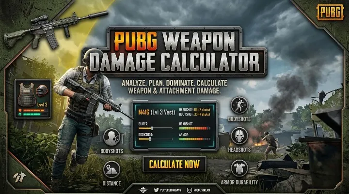 PUBG Weapon Damage Calculator