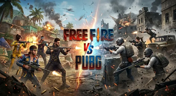 free fire vs pubg mobile
