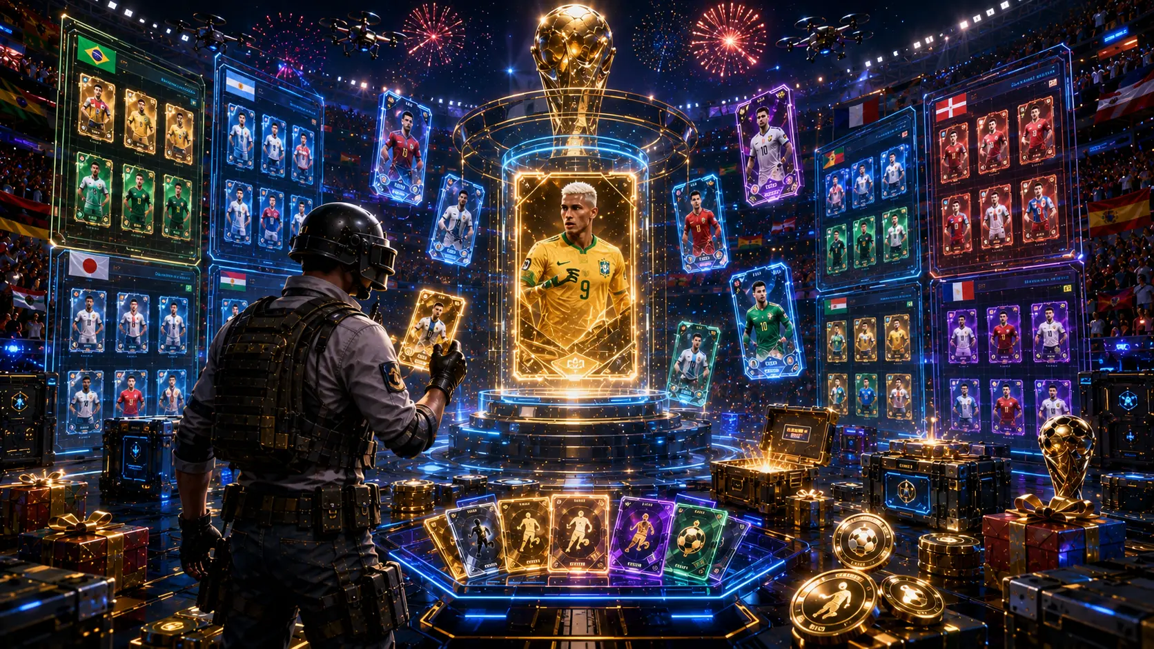 Trading Cards system — how to collect, what cards exist, redemption at Perk Exchange Store (500 vouchers = permanent jersey)