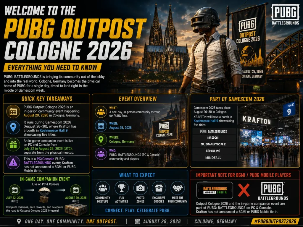 PUBG Outpost Cologne 2026: Everything You Need to Know