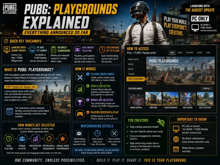 PUBG: Playgrounds Explained: Everything Announced So Far